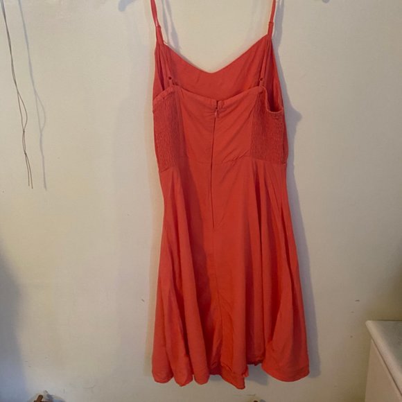 Coral mini dress - Picture 2 of 2